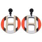 Hermes Equipe Earring Gray