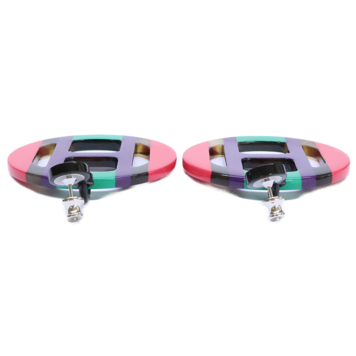 Hermes Equipe Earring Purple — view 5