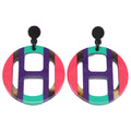 Hermes Equipe Earring Purple