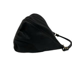 Gucci Log Leather One Shoulder Bag Tote Black — view 6