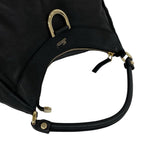 Gucci Log Leather One Shoulder Bag Tote Black — view 4