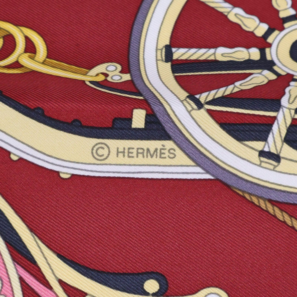 Hermes 02 Stately Wheels Silk Carre 90 Scarf — view 4