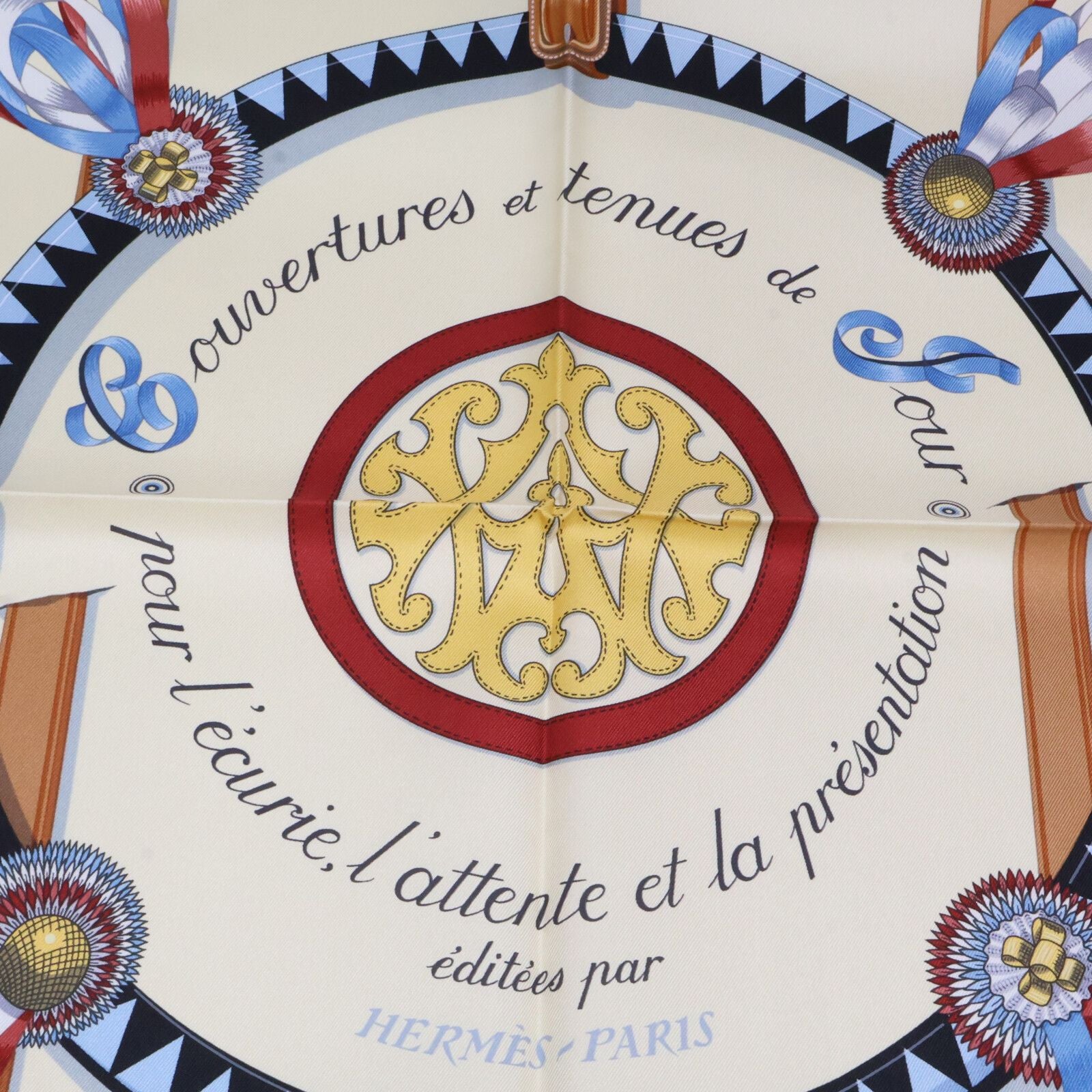 Hermes 36 Couvertures Et Tenues de Jour Horsewear Silk Carre 90 Scarf — view 3