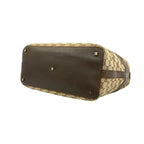 Gucci Logo GG Pattern Canvas Leather Shoulder Bag Tote Brown — view 8