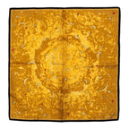 Hermes Carre 45 Petit L'annee Des Etoiles Age of Stars Scarf Brown Black