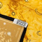 Hermes Carre 45 Petit L'annee Des Etoiles Age of Stars Scarf Brown Black — view 7