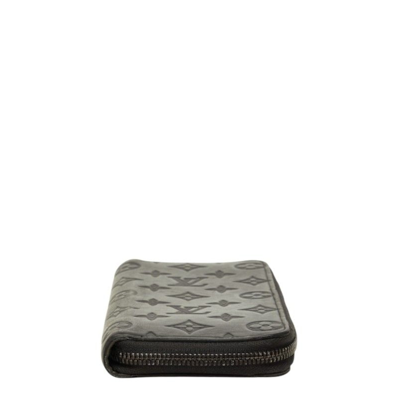 Louis Vuitton Monogram Shadow Zippy Wallet Vertical Black Leather — view 3