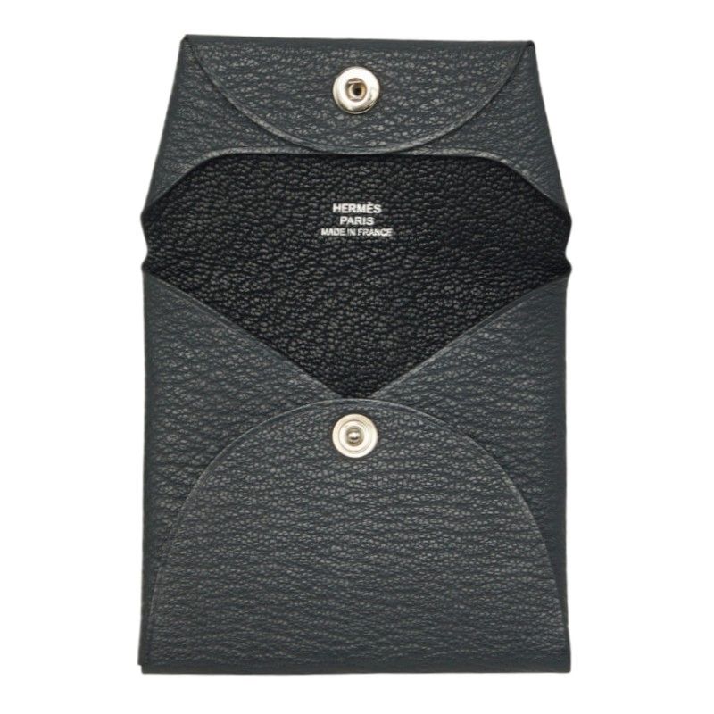 Hermes Bastia Coin Purse Gray Chevre — view 6