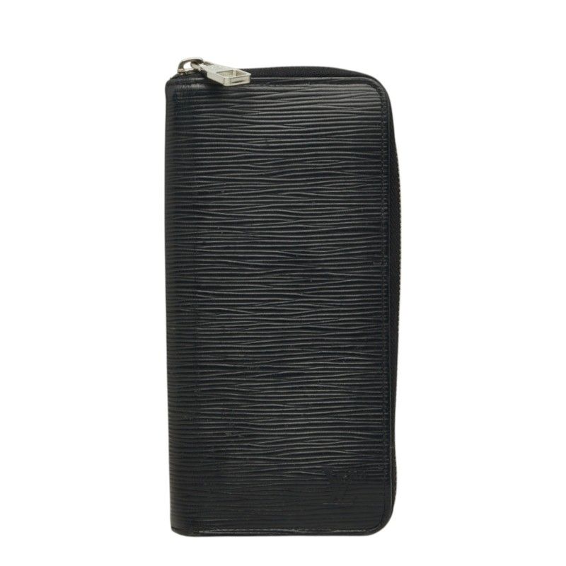Louis Vuitton Epi Zippy Wallet Vertical Zip Around Noir Black Leather