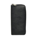 Louis Vuitton Epi Zippy Wallet Vertical Zip Around Noir Black Leather