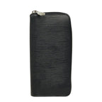 Louis Vuitton Epi Zippy Wallet Vertical Zip Around Noir Black Leather
