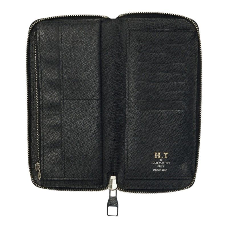 Louis Vuitton Epi Zippy Wallet Vertical Zip Around Noir Black Leather — view 6