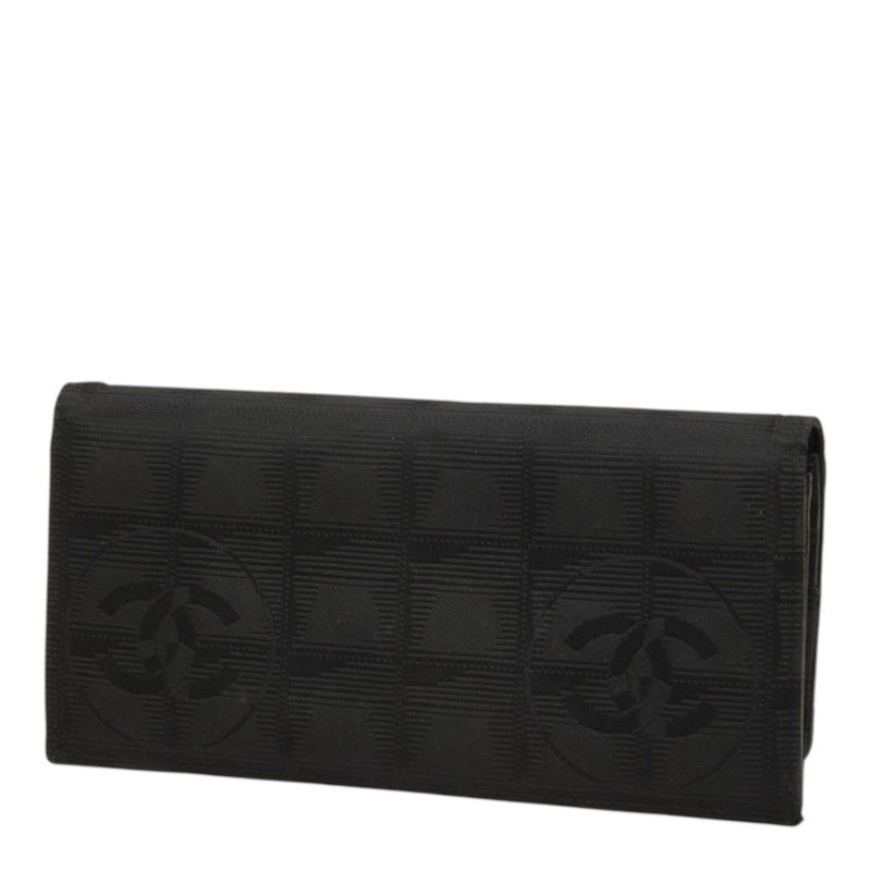 Chanel New Travel Line Wallet Black Nylon — view 2