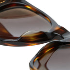 Chanel CC Logo Sunglasses Brown Acetate Eyewear — view 5