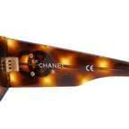 Chanel CC Logo Sunglasses Brown Acetate Eyewear — view 6