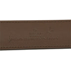 Gucci GG Supreme Rectangle Buckle Belt 75 30 Beige Canvas Leather — view 5