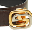 Gucci Interlocking Reversible Belt Brown Leather — view 4