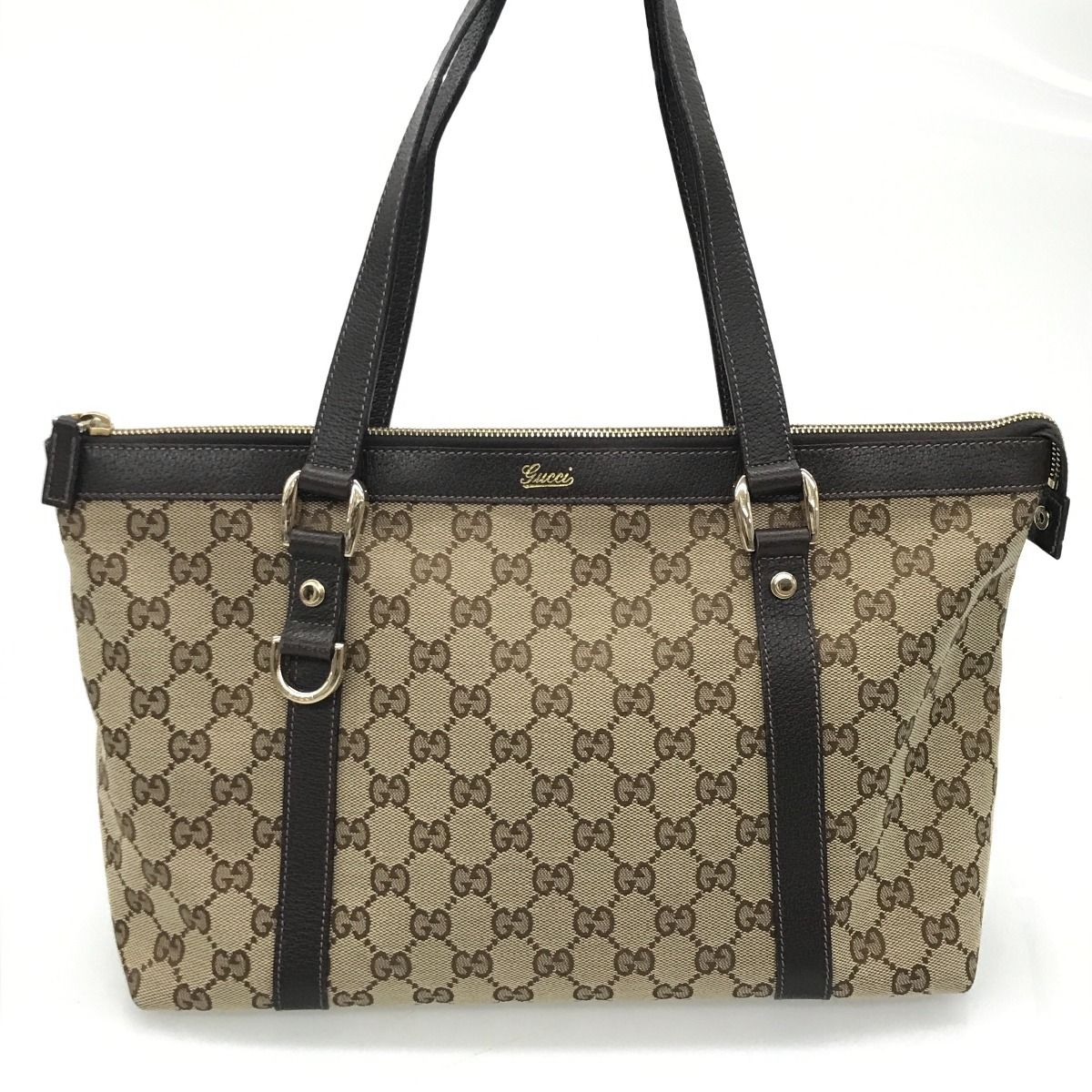 Gucci Tote Bag GG Brown Beige — view 2