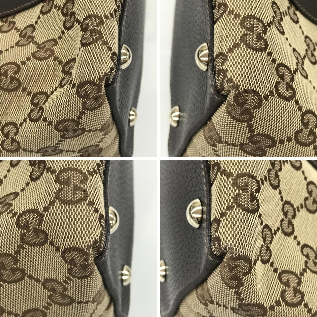 Gucci Tote Bag GG Brown Beige — view 6