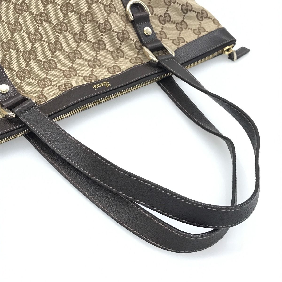 Gucci Tote Bag GG Brown Beige — view 4