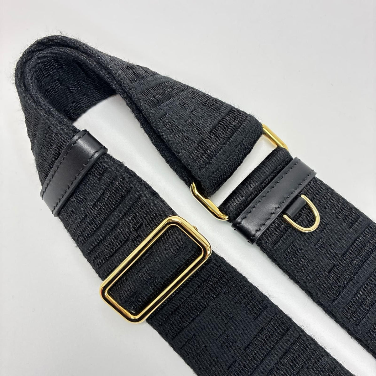 Fendi Shoulder Strap Zucca Pattern Black — view 3