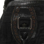 Fendi Etnico Tote Shoulder Bag Zucca Pattern Black — view 8