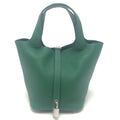 Hermes Handbag Picotin Lock PM 18 PM Taurillon Clemence Vert Moyen Green
