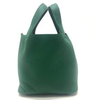 Hermes Handbag Picotin Lock PM 18 PM Taurillon Clemence Vert Moyen Green — view 3