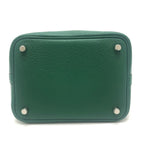 Hermes Handbag Picotin Lock PM 18 PM Taurillon Clemence Vert Moyen Green — view 5
