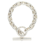 Hermes Chaine D'ancre MM Cursive Silver Bracelet
