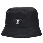 Prada Triangle Plate Nylon Bucket Hat