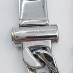 Louis Vuitton Bracelet Chain Links Patches Metal Enamel Color Stone Silver — view 5