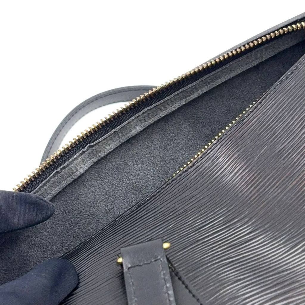 Louis Vuitton Souflo Epi Noir Leather Black Handbag Gold — view 7