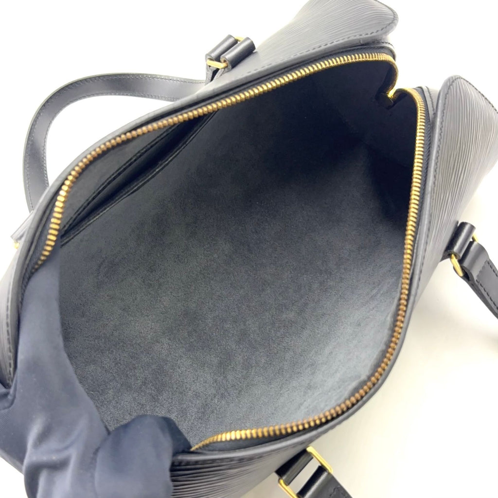 Louis Vuitton Souflo Epi Noir Leather Black Handbag Gold — view 3
