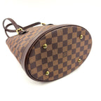 Louis Vuitton Marais Damier Ebene Leather Brown Tote Bag Gold — view 5