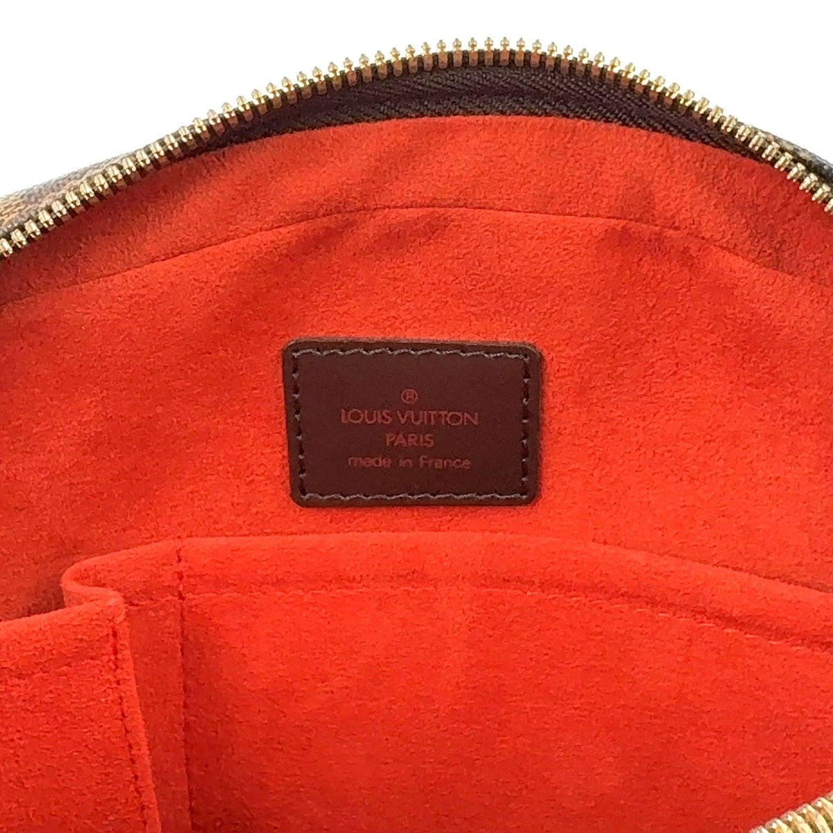 Louis Vuitton Ipanema GM Damier Ebene Leather Brown Shoulder Bag Gold — view 4