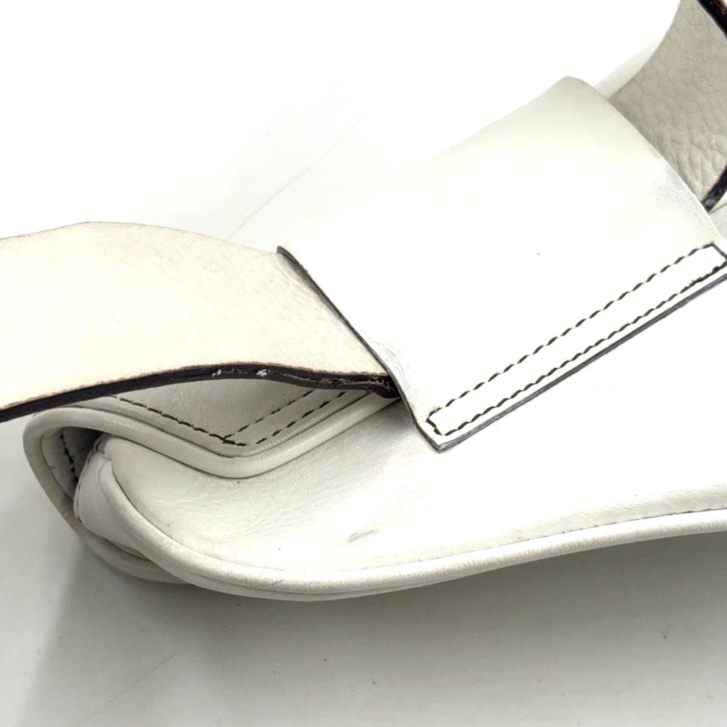 Dior Saddle Leather White Belt Bag Silver — view 8