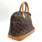 Louis Vuitton Alma PM Monogram Leather Brown Light Handbag Gold — view 2