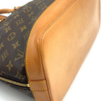 Louis Vuitton Alma PM Monogram Leather Brown Light Handbag Gold — view 7