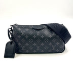 Louis Vuitton Pochette Soir XL Canvas Black Shoulder Bag