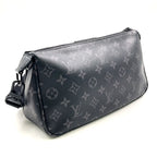 Louis Vuitton Pochette Soir XL Canvas Black Shoulder Bag — view 2