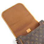 Louis Vuitton Bus PM Monogram Macassar Brown Shoulder Bag Gold — view 8