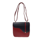 Gucci Equestrian Saddle Shoulder Bag Red Navy — view 2