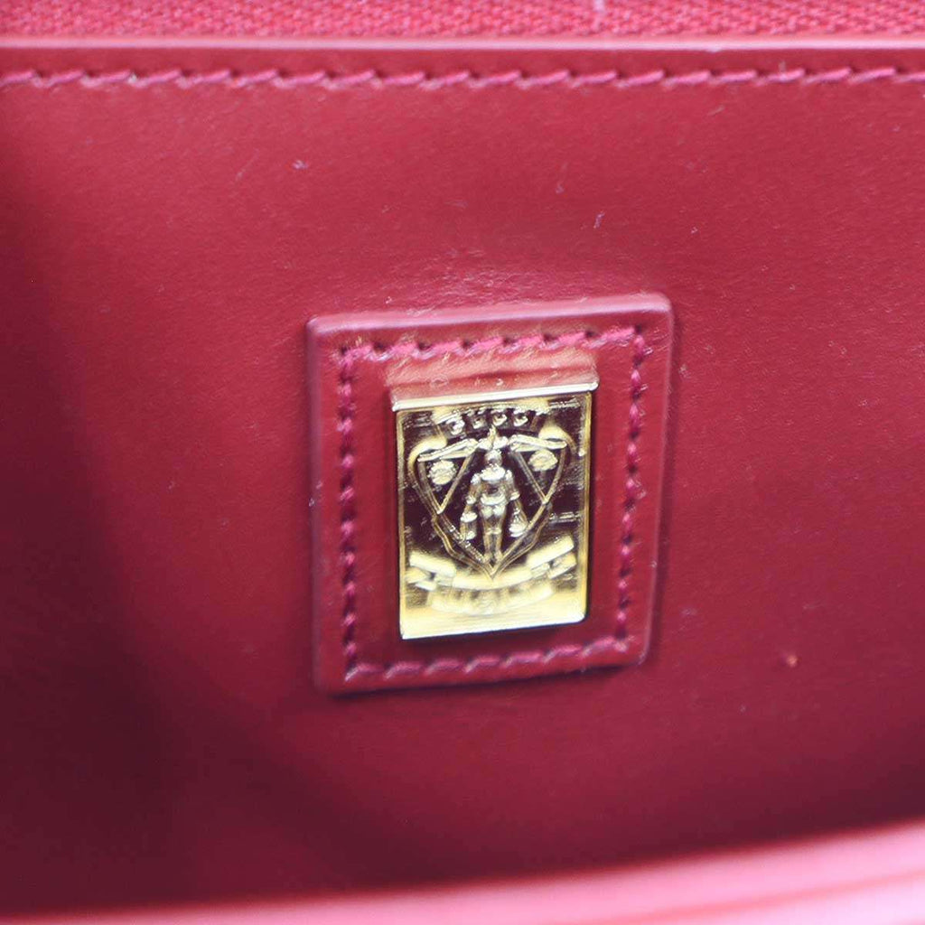 Gucci Equestrian Saddle Shoulder Bag Red Navy — view 5