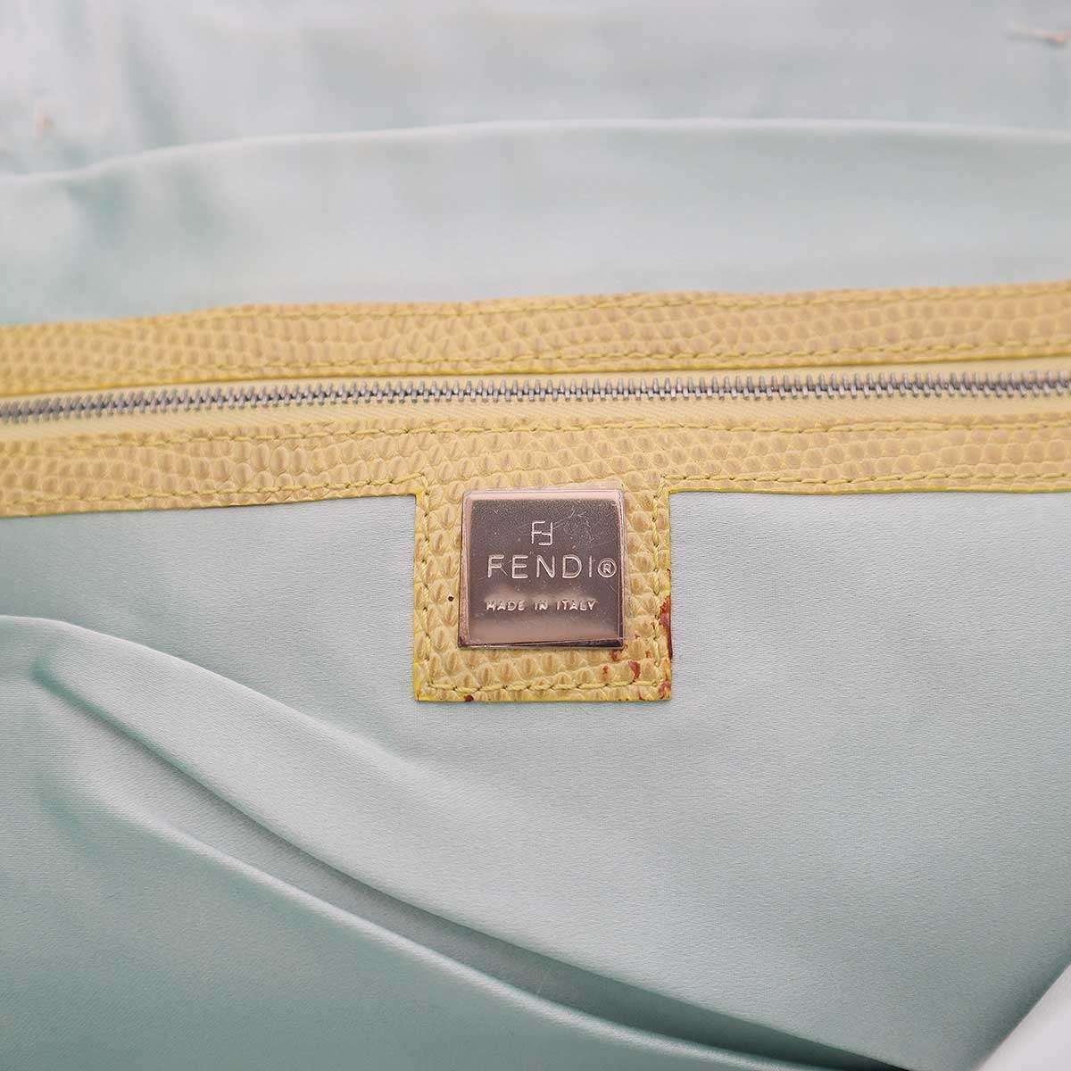 Fendi Beaded Embroidery Tote Bag Blue — view 5