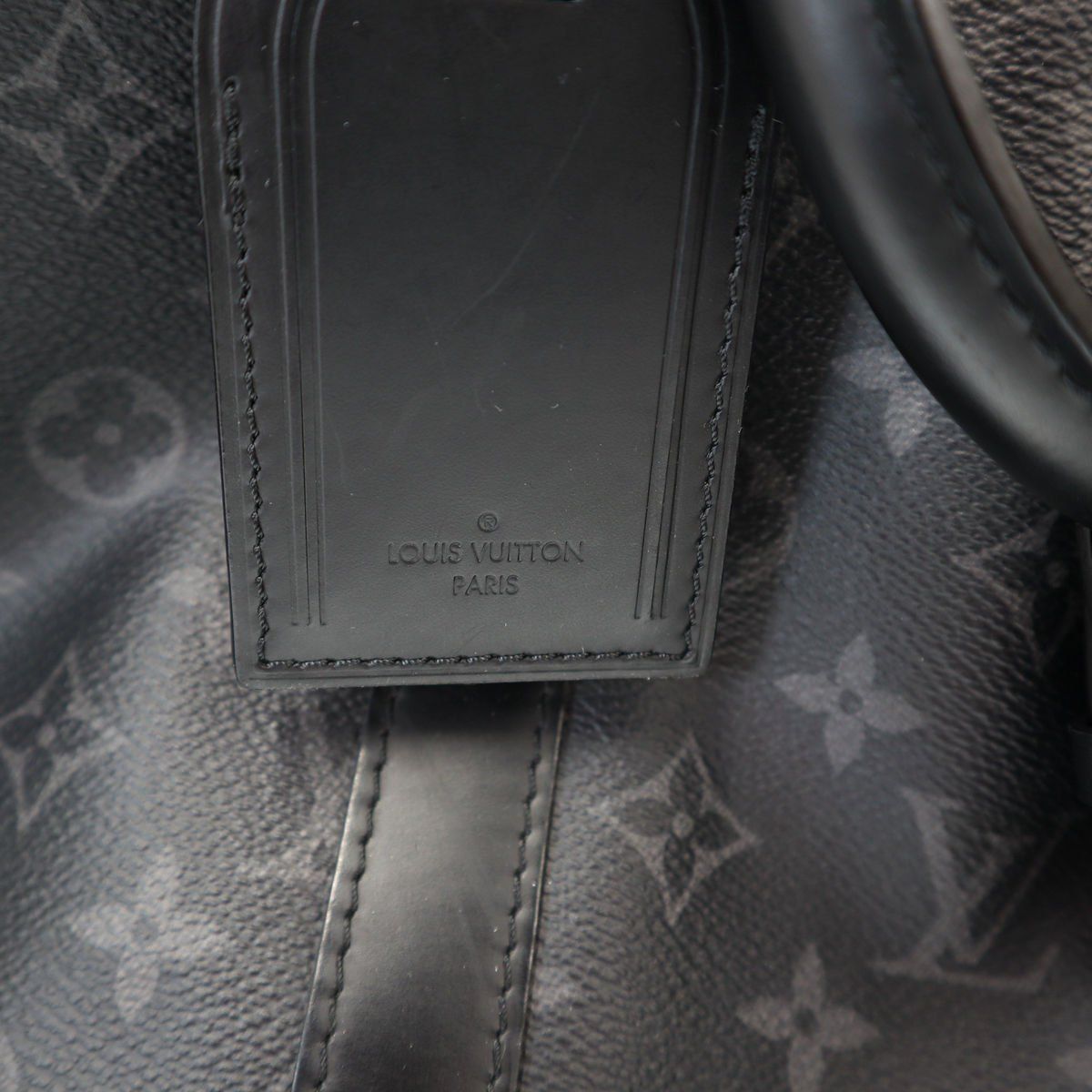 Louis Vuitton Keepall Bandouliere 55 Monogram Eclipse 55 Shoulder Bag Black — view 5