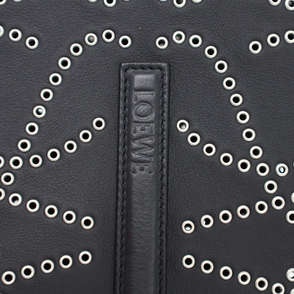 Loewe Anagram Studded Leather Tote Bag Black — view 5
