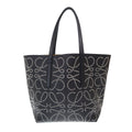 Loewe Anagram Studded Leather Tote Bag Black