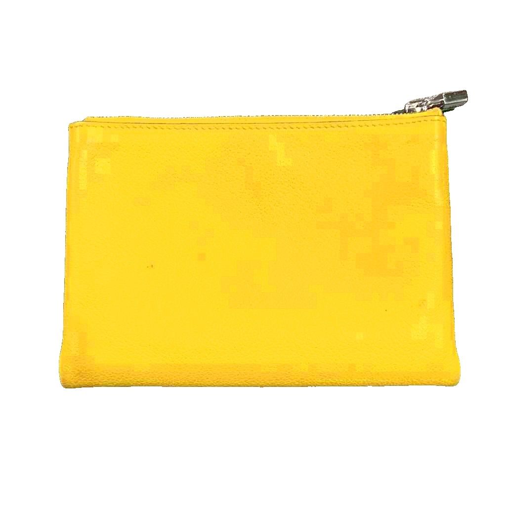 Hermes Pouch Leather Yellow — view 2