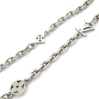 Louis Vuitton Necklace Chain LV Yours Silver — view 3